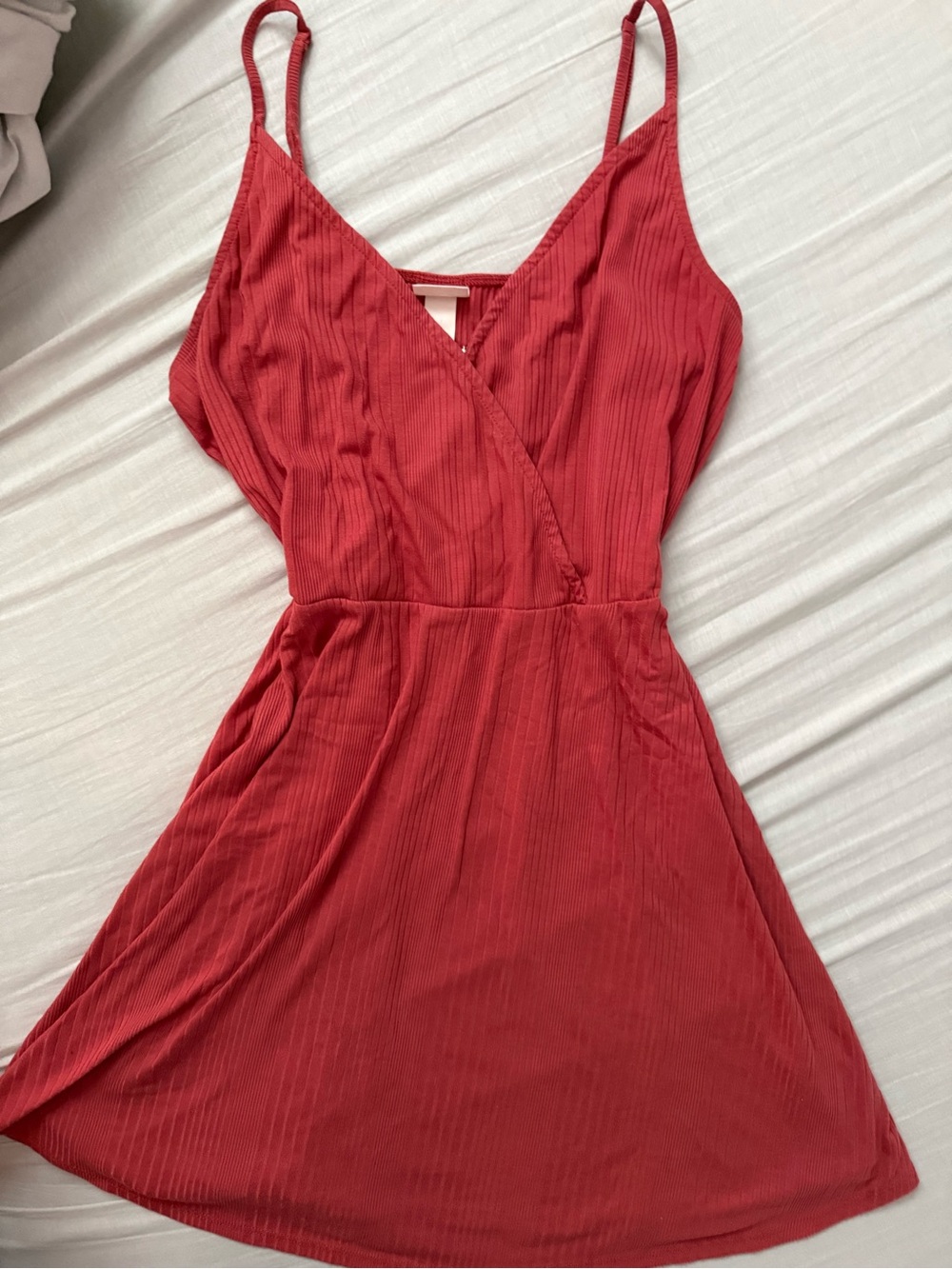 Women's Mossimo Dark Pink Ribbed XL Dress Spaghetti Strap